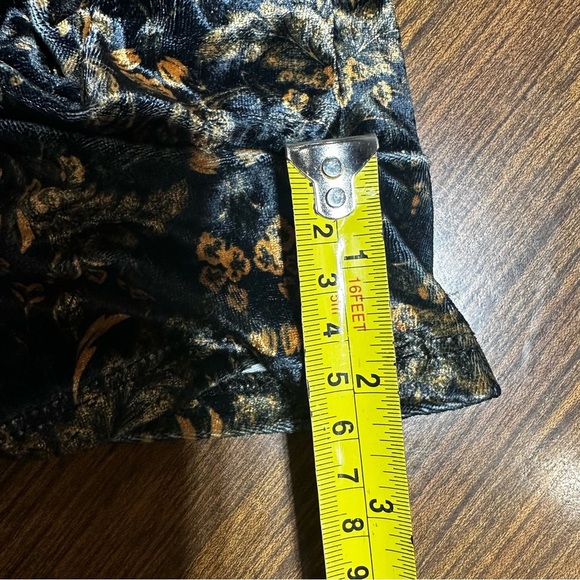 New Rare Free People Bali Tightrope Romper $148 Small Brown Velvet Floral Motif - Picture 10 of 10